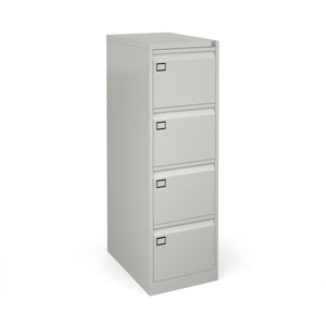 Grey 4 Drawer Office Filing Cabinet