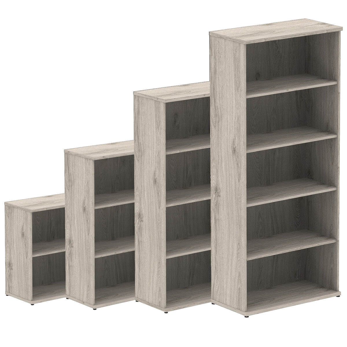 Black 4 Shelf Office Shelving Unit
