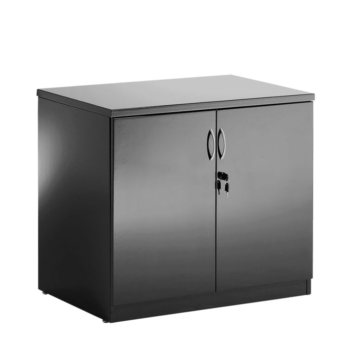 High Gloss Black Office Cupboard