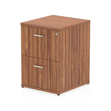 Load image into Gallery viewer, Walnut 2 Drawer Filing Cabinet
