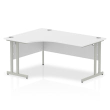 Load image into Gallery viewer, Impulse 160cm White Corner Desk Silver Leg Left Hand
