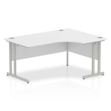 Load image into Gallery viewer, Impulse 160cm White Corner Desk Silver Leg Right Hand
