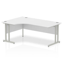 Load image into Gallery viewer, Impulse 180cm White Corner Desk Silver Leg Left Hand
