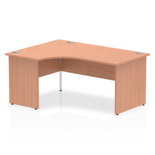 Load image into Gallery viewer, 160cm Beech L Shaped Office Desk Left Hand
