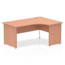 Load image into Gallery viewer, 160cm Beech L Shaped Office Desk Right Hand
