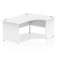 Load image into Gallery viewer, 160cm White L Shaped Office Desk Right Hand
