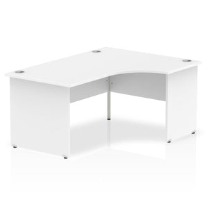 160cm White L Shaped Office Desk Right Hand