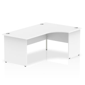 180cm White L Shaped Office Desk Right Hand