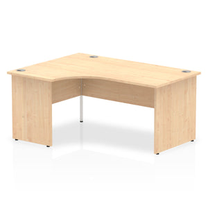 160cm Maple L Shaped Office Desk Left Hand