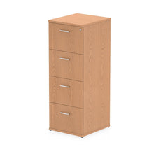 Load image into Gallery viewer, Oak 4 Drawer Filing Cabinet
