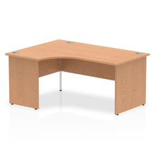 Load image into Gallery viewer, 160cm Oak L Shaped Office Desk Left Hand
