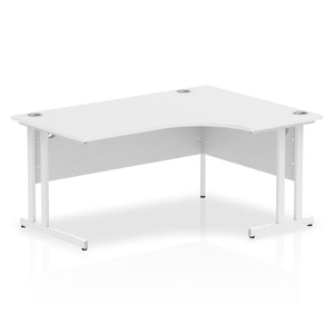 Impulse 160cm White Corner Desk Right Hand