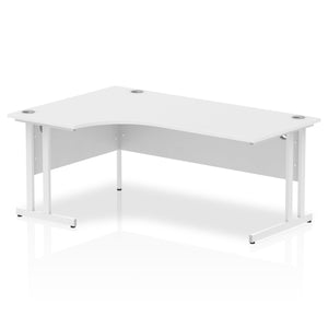 Impulse 180cm White Corner Desk Left Hand