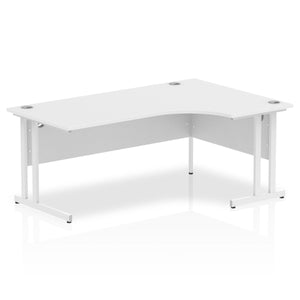 Impulse 180cm White Corner Desk Right Hand