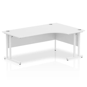 180cm Large Corner Desk White Right Hand