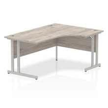 Load image into Gallery viewer, Impulse 160cm Grey Oak Corner Desk Silver Leg Right Hand
