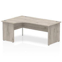 Load image into Gallery viewer, 180cm Grey Oak L Shaped Office Desk Left Hand
