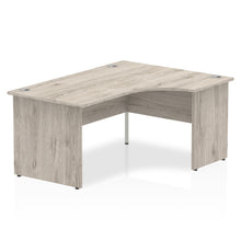 Load image into Gallery viewer, 160cm Grey Oak L Shaped Office Desk Right Hand
