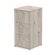 Load image into Gallery viewer, Grey Oak 3 Drawer Filing Cabinet
