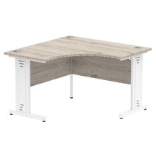 Load image into Gallery viewer, Compact Corner Desk Grey Oak &amp; White
