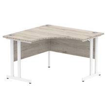 Load image into Gallery viewer, Small Corner Desk Grey Oak &amp; White
