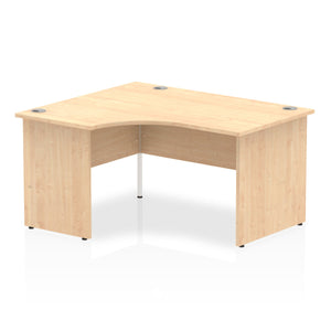 140cm Maple L Shaped Office Desk Left Hand