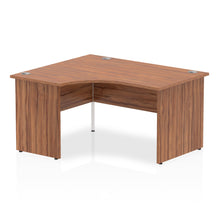 Load image into Gallery viewer, 140cm Walnut L Shaped Office Desk Left Hand
