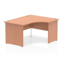 Load image into Gallery viewer, 140cm Beech L Shaped Office Desk Right Hand
