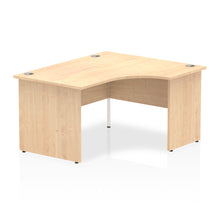 Load image into Gallery viewer, 140cm Maple L Shaped Office Desk Right Hand
