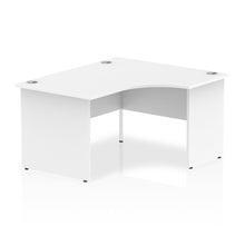 Load image into Gallery viewer, 140cm White L Shaped Office Desk Right Hand
