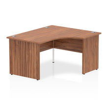 Load image into Gallery viewer, 140cm Walnut L Shaped Office Desk Right Hand
