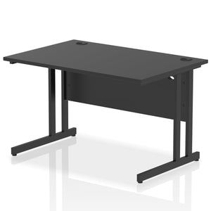 Impulse 1200 Black Cantilever Office Desk