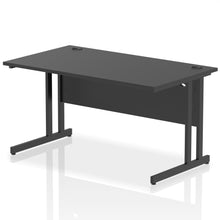 Load image into Gallery viewer, Impulse 1400 Black Cantilever Office Desk
