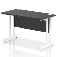 Load image into Gallery viewer, Impulse Slimline 1200 Black White Office Desk
