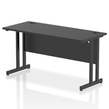 Load image into Gallery viewer, Impulse Slimline 1400 Black Office Desk
