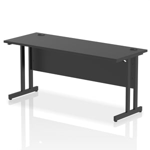 Impulse Slimline 1600 Black Office Desk