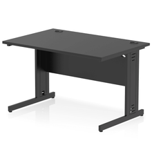 Load image into Gallery viewer, Dynamic 1200 Black Wire Management Desk
