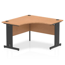 Load image into Gallery viewer, Compact Corner Desk Oak &amp; Black
