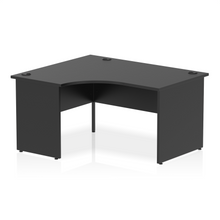 Load image into Gallery viewer, 140cm Black L Shaped Office Desk Left Hand
