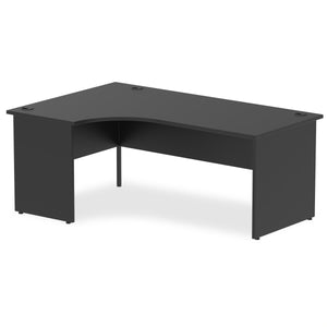 180cm Black L Shaped Office Desk Left Hand