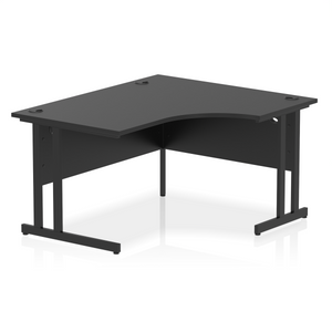 Impulse 140cm Black Corner Desk Right Hand