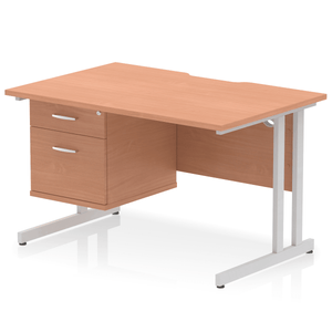 Impulse 1200 Silver Beech A4 Office Desk