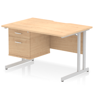 Impulse 1200 Silver Maple A4 Office Desk