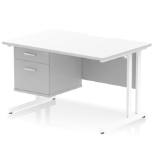 Load image into Gallery viewer, Impulse 1200 White A4 Office Desk
