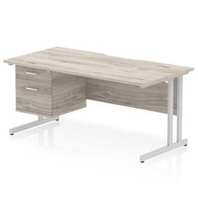 Load image into Gallery viewer, Impulse 1600 Silver Grey Oak A4 Office Desk
