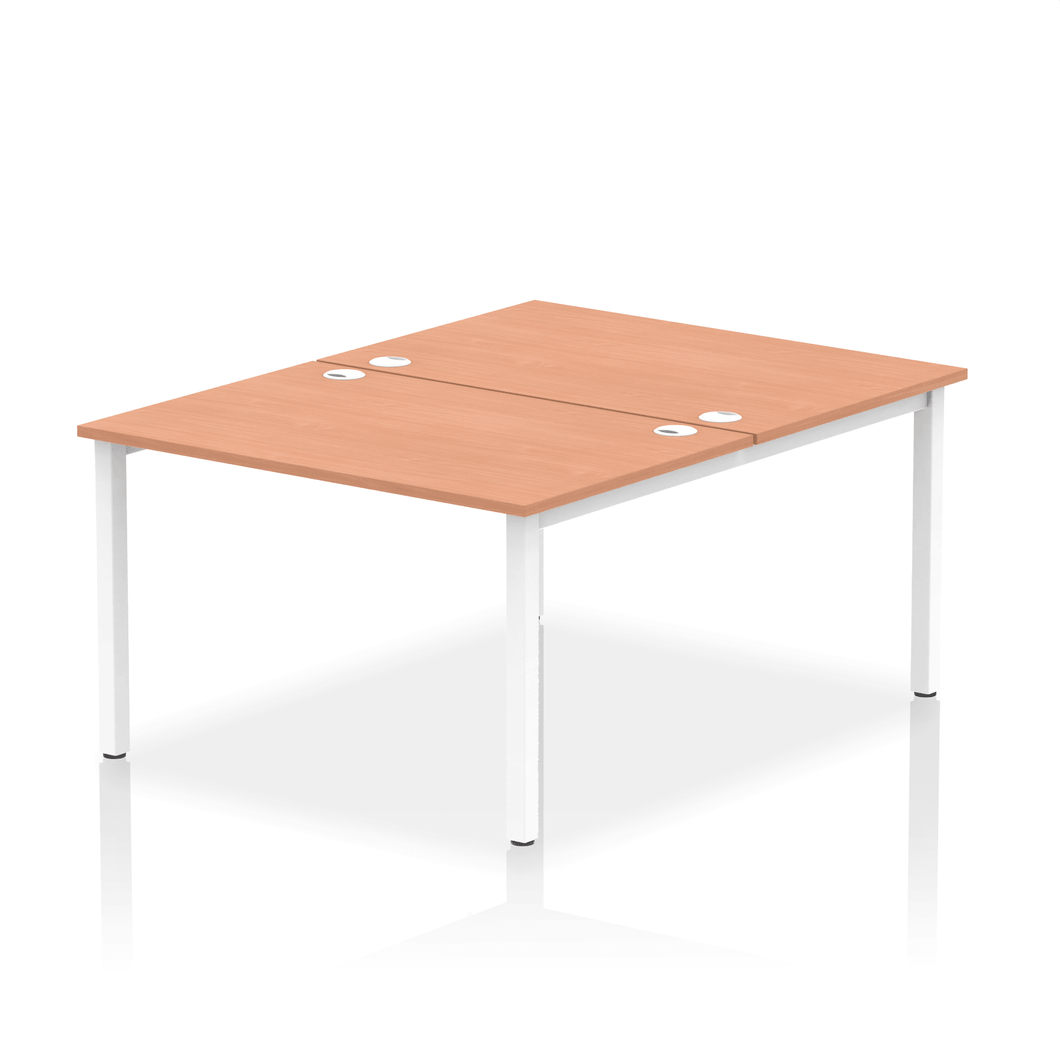 Dynamic Impulse 1200 Beech White Bench Desk