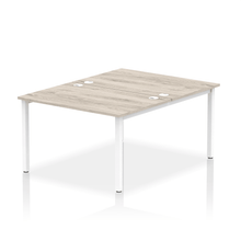 Load image into Gallery viewer, Dynamic Impulse 1200 Grey Oak White Bench Desk
