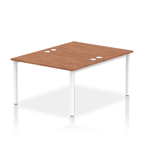 Dynamic Impulse 1200 Walnut White Bench Desk