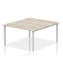 Load image into Gallery viewer, Dynamic Impulse 1400 Grey Oak Silver Bench Desk
