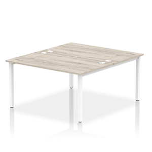 Dynamic Impulse 1200 Grey Oak White Bench Desk